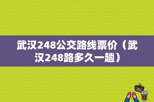 武汉248公交路线票价（武汉248路多久一趟）