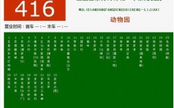 416路公交路线时间（416路公交车路线路线查询）