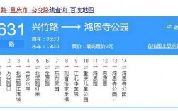 重庆市631公交路线（重庆631路公交车）