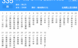 沈阳335公交路线（沈阳335公交车路线查询查）