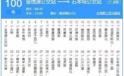 石羊100路公交路线（石羊100路公交路线图）