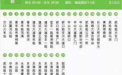 汉口728公交路线（武汉728公交车时间表）