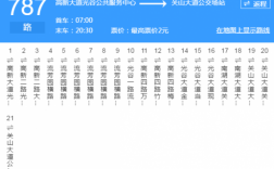 武汉787公交路线最新（武汉787公交车路线时间表）