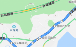 盐田公交路线图（深圳盐田公交车电话）