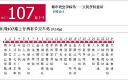 扬州市107路公交路线（扬州107路公交车路线全程时间查询）