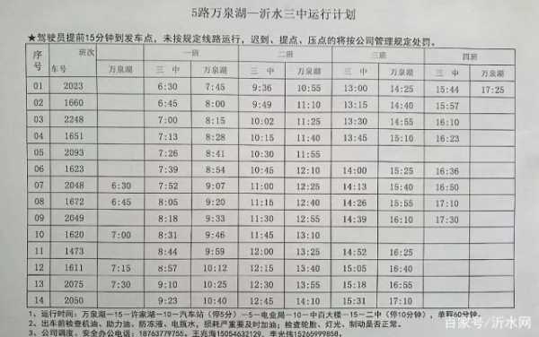 沂水2路车公交路线（沂水2路公交车时间表）-图2