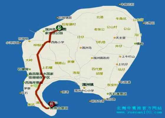 涠洲岛内的公交路线（涠洲岛1路）-图3