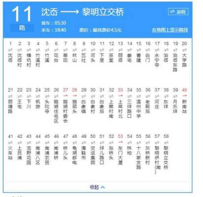 501公交路线温州（温州505公交车路线时间表）-图1