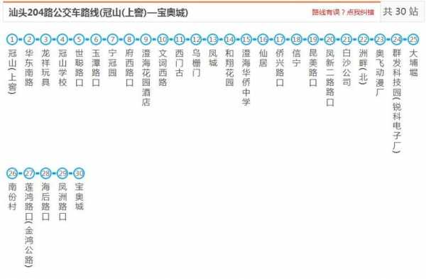 204路车公交路线（204路车公交路线查询）-图1