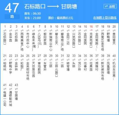 广州南47路公交路线（广州南47路公交路线时间表）-图1