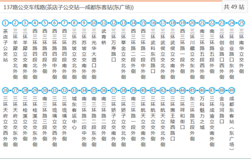 成都137路公交路线查询（成都137路公交车路线路线查询）-图1