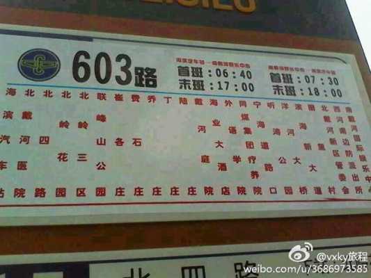 北戴河603公交路线（北戴河601路）-图2