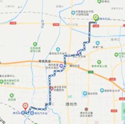 昌邑潍坊快速公交路线站点（昌邑潍坊快速公交车路线）-图2