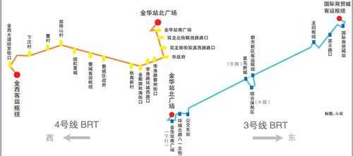 金华brt快速公交路线图（金华brt公交车路线）-图3