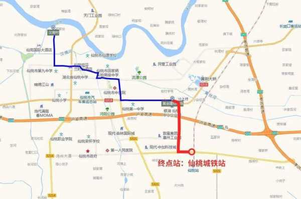 仙桃9路车的公交路线（仙桃9路车公交路线图片）-图2