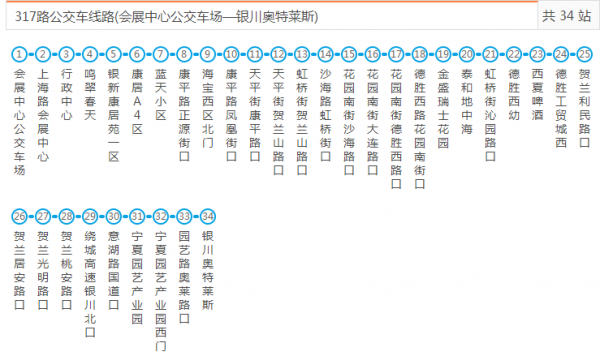 银川34路公交路线查询（银川34路公交路线查询表）-图1