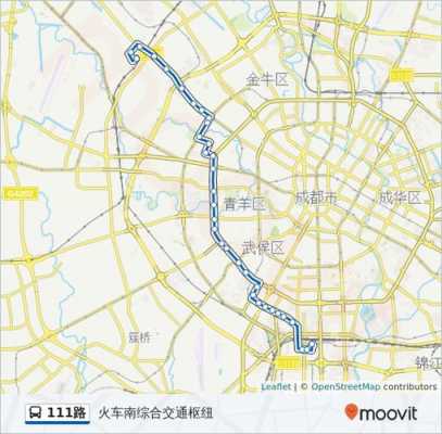 成都111号公交路线（成都111路公交车线路调整）-图1