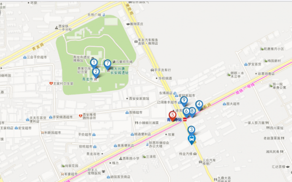 青龙寺地铁口附近公交路线（青龙寺地铁口附近公交路线查询）-图2