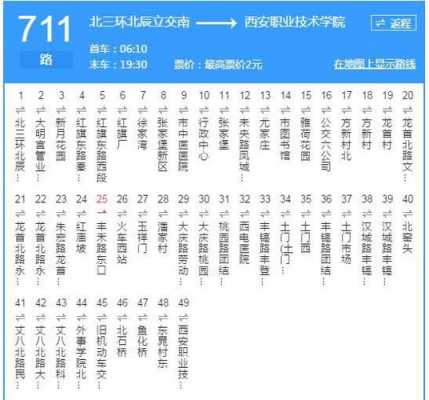 南京711公交路线（南京711公交车站的线路图）-图3