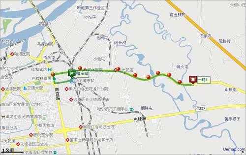 哈站到河山街公交路线（哈尔滨到山河镇汽车时刻）-图1