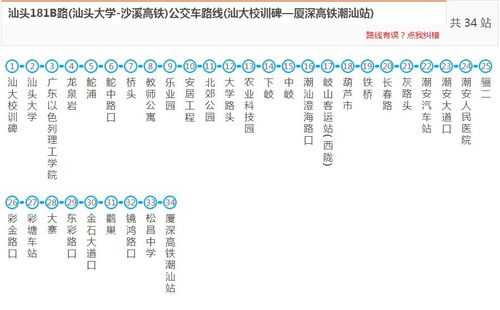 汕头33路b公交路线（汕头33路b公交路线图）-图3