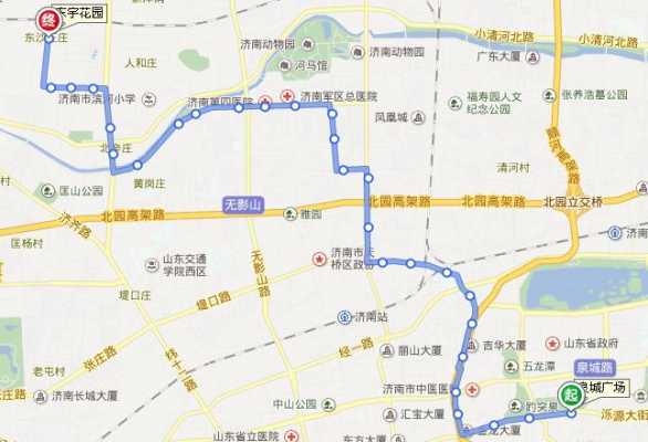 济南东到泉城广场公交路线（万象新天到泉城广场公交路线）-图1