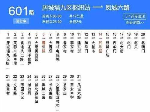 601公交路线查询（601公交车站点查询）-图2