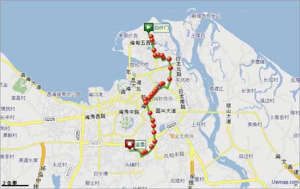 海口1路公交路线（海口1路车）-图3