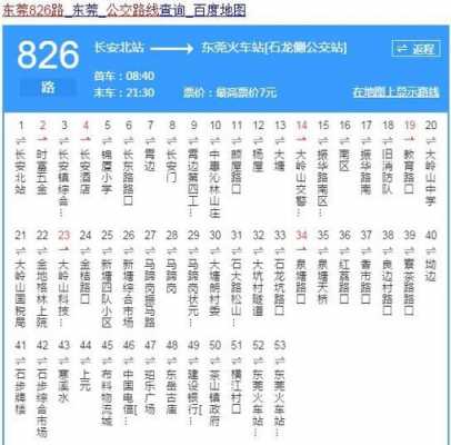 东莞东城821公交路线（东莞821路公交车路线）-图1