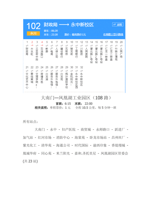 502公交路线永川（永川公交车501）-图2