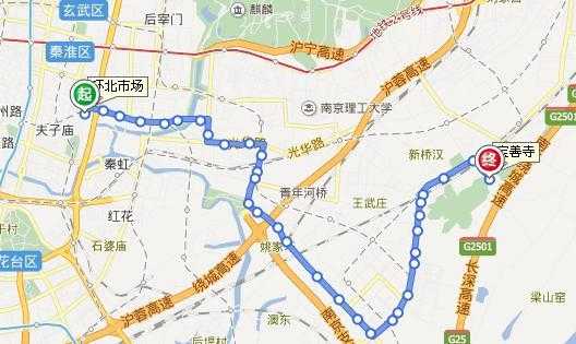 南京158公交路线图（南京158路公交车路线实况表）-图3