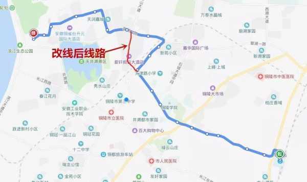 铜陵滨江公园公交路线（铜陵滨江大道）-图1