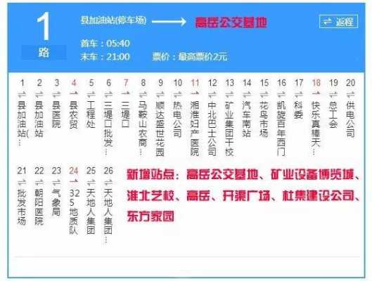 淮北一路车公交路线（淮北一路车公交路线查询）-图1