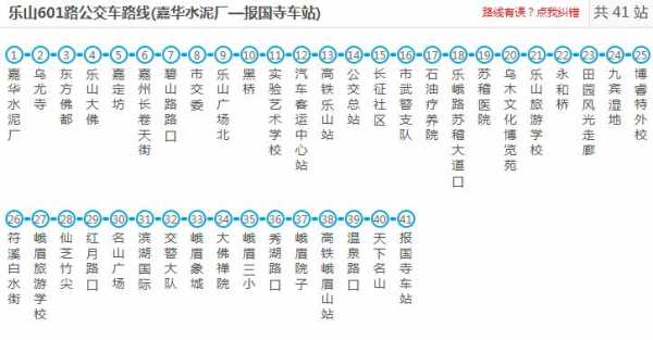 乐山602路公交路线（乐山602路公交路线时间表）-图2