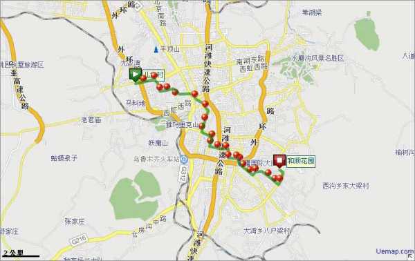 乌鲁木市303公交路线（乌鲁木齐303路公交车路线查询）-图2