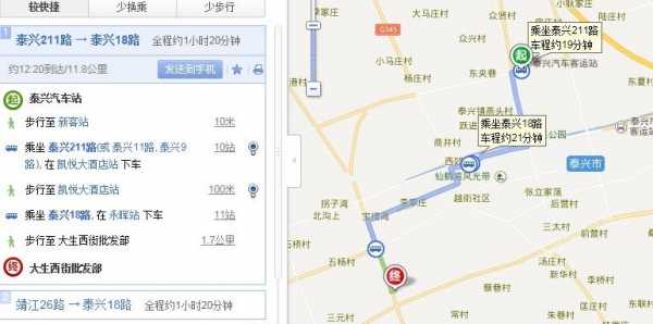 泰兴211公交路线（泰兴211公交路线图）-图2