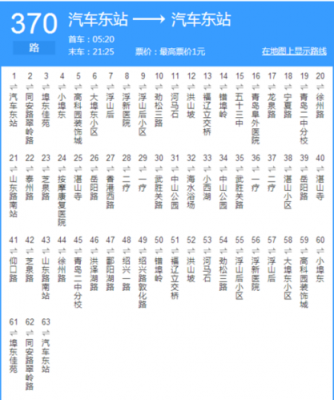 370的公交路线（370公交路线到站时间查询）-图3