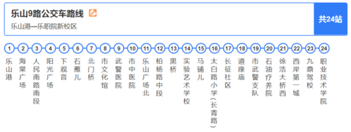 乐山9号公交路线（乐山9路公交路线）-图1