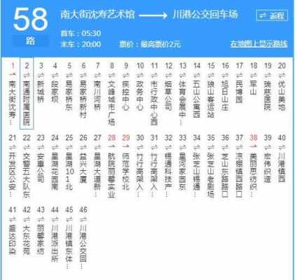 58公交路线（58路公交车路线电话查询）-图1