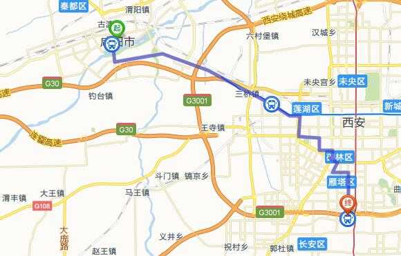 咸阳公交路线（西安北到咸阳公交路线）-图3