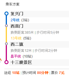 到十三陵公交公交路线（到十三陵地铁路线）-图1