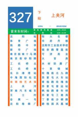 沈阳站327公交路线（沈阳站327路公交车站）-图2