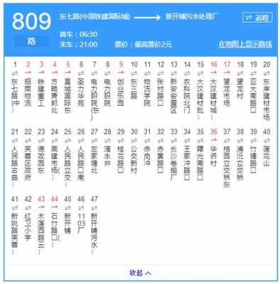 吉林809公交路线（吉林809公交车路线时间表）-图2