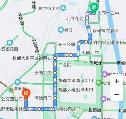 大同市地图公公交路线（大同公交地图线路查询）-图1