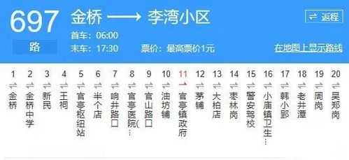 697路公交路线（697路公交全线站名）-图3