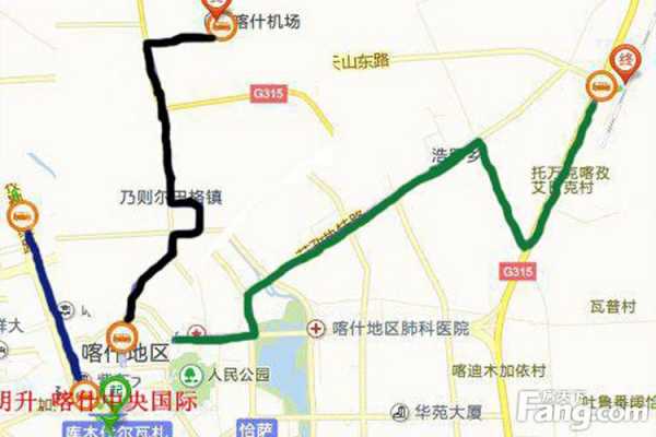 喀什17路公交路线查询（喀什17路去火车站）-图2