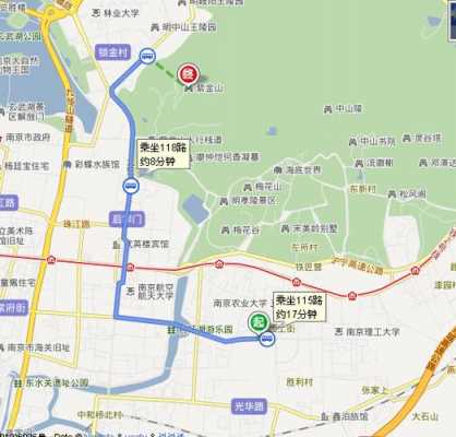 南京紫金山公交路线（南京紫金山庄公交）-图1