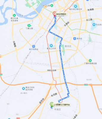 哈站338公交路线（哈338路公交车路线图）-图3