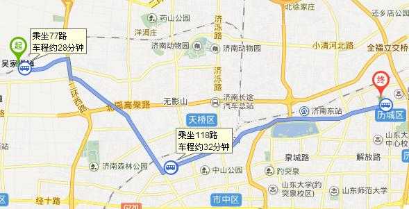 济南777路公交路线（济南77路公交车路线时间表）-图1