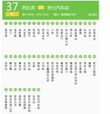 密云七路车公交路线（密云七路公交车路时间表）-图2